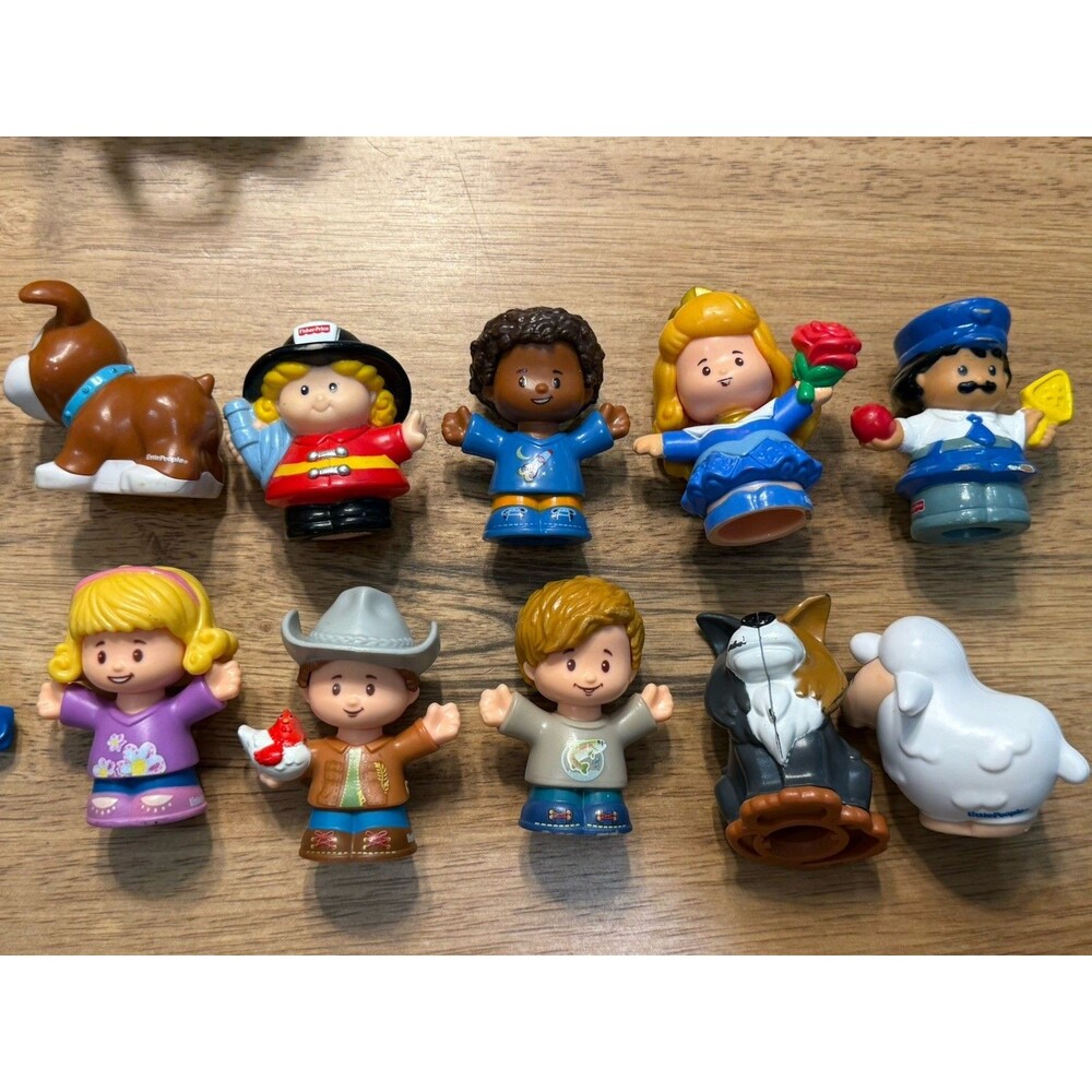 Fisher-Price Little People Lot Of 37 Figures Girls Boys Animals Car Princess - Picture 7 of 12